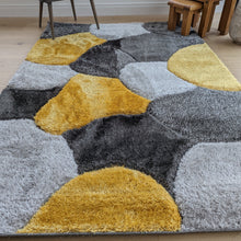 Load image into Gallery viewer, Ochre Pebbles Shaggy Rugs - Verge