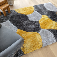 Load image into Gallery viewer, Ochre Pebbles Shaggy Rugs - Verge
