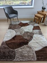 Load image into Gallery viewer, Brown Pebbles Shaggy Rugs - Verge