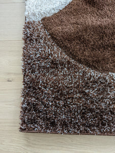 Brown Pebbles Shaggy Rugs - Verge
