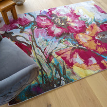 Load image into Gallery viewer, Red Classic Floral Living Room Rug - Capella