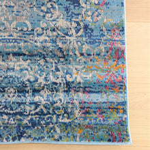 Load image into Gallery viewer, Navy Blue Damask Living Room Rug - Capella