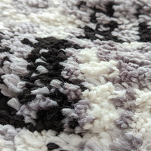 Load image into Gallery viewer, Moroccan Grey Patchwork Shaggy Rugs - Lush