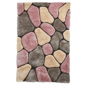 Pebbles, Blush , Pink , Shaggy, black, cream, rug, rugs