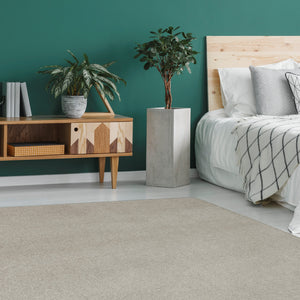 Beige Washable Living Room Bedroom Rugs - Harmony