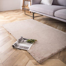 Load image into Gallery viewer, Cheap Shaggy Rabbit Faux Fur Beige Rug Rugs Rugs for sale