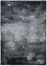 Load image into Gallery viewer, Black Distressed Abstract Area Rug - Pori