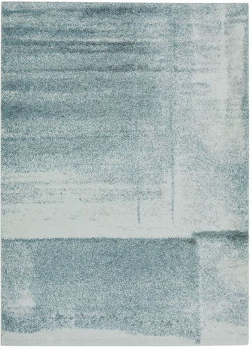 Blue Distressed Abstract Rug - Pori