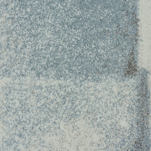 Blue Distressed Abstract Rug - Pori