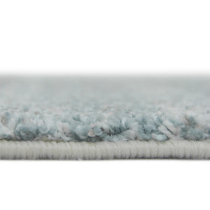 Blue Distressed Abstract Rug - Pori