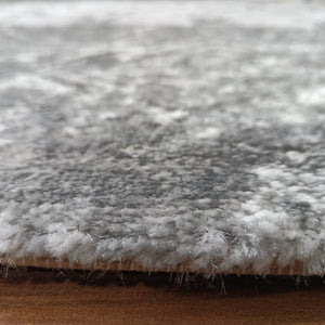 Grey Moroccan High Sheen Living Room Rug - Tuscana