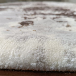 Contemporary Brown Abstract Living Room Rug - Tuscana
