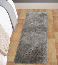 Load image into Gallery viewer, Grey Washable and Non Slip Thick Shaggy Rug - Reno