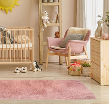 Load image into Gallery viewer, Blush Pink Washable and Non Slip Shaggy Rug - Reno