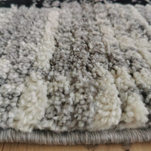 Load image into Gallery viewer, Moroccan Grey Patchwork Shaggy Rugs - Lush