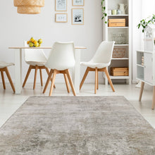 Load image into Gallery viewer, Cream And Gold Ombre Abstract Living Room Rug - Tuscana