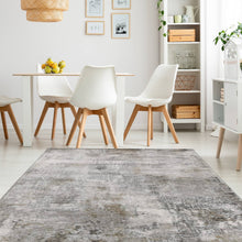 Load image into Gallery viewer, Modern Soft Grey Abstract Living Room Rug - Tuscana