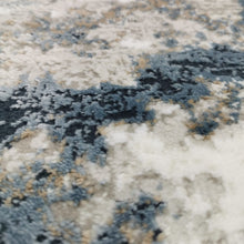 Load image into Gallery viewer, Navy Blue Abstract Living Room Rug - Tuscana