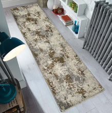 Load image into Gallery viewer, Mustard and Grey Abstract Rug - Tronso