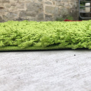Sage Green Thick Shaggy Rug - Gallery