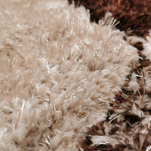 Brown Pebbles Shaggy Rugs - Verge