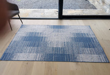 Load image into Gallery viewer, Blue Patchwork Reversible Outdoor Rug - Capri