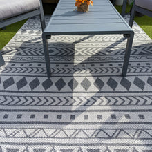 Load image into Gallery viewer, Light Grey Scandi Flatweave Outdoor Rug - Casa