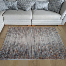 Load image into Gallery viewer, Grey and Multi Scandi Striped Area Rug - Orion
