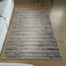 Load image into Gallery viewer, Grey and Multi Scandi Striped Area Rug - Orion