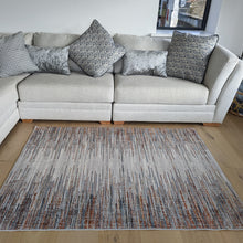 Load image into Gallery viewer, Grey and Multi Scandi Striped Area Rug - Orion