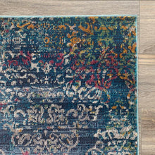 Load image into Gallery viewer, Navy Blue Damask Living Room Rug - Capella